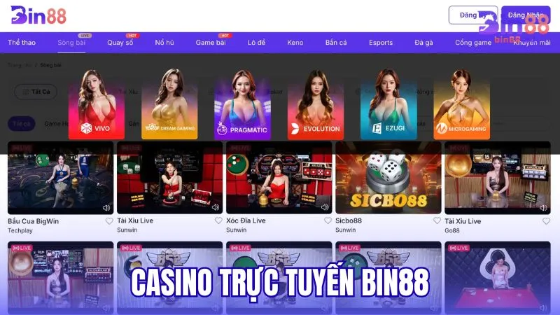 Casino Trực Tuyến BIN88