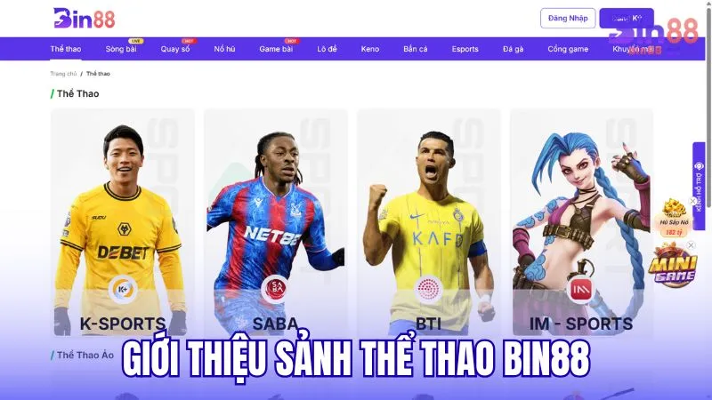 Giới thiệu chung về sảnh Thể Thao BIN88