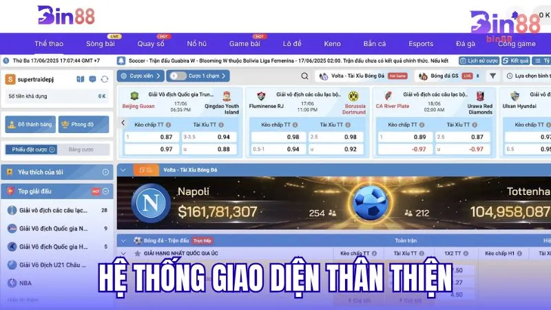 Hệ thống giao diện thân thiện
