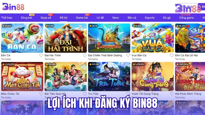 Lợi ích khi hoàn tất đăng ký BIN88