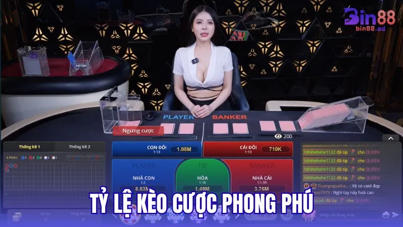 Tỷ lệ kèo cược phong phú