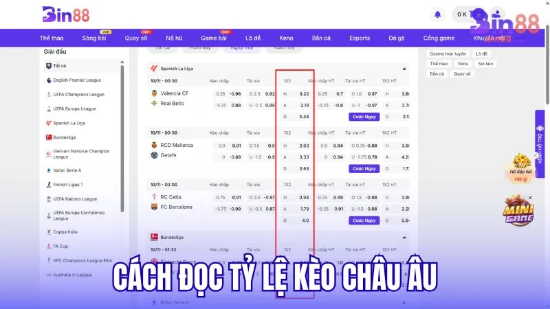 Cách đọc tỷ lệ Kèo Châu Âu là gì?