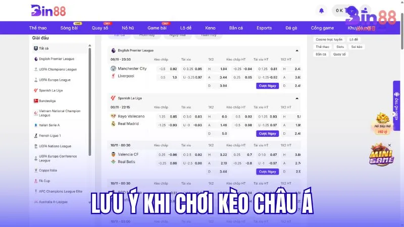 Những điều nên biết khi chơi Kèo Châu Á là gì?